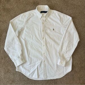 (Sold) Ralph Lauren White Casual Button Down Shirt